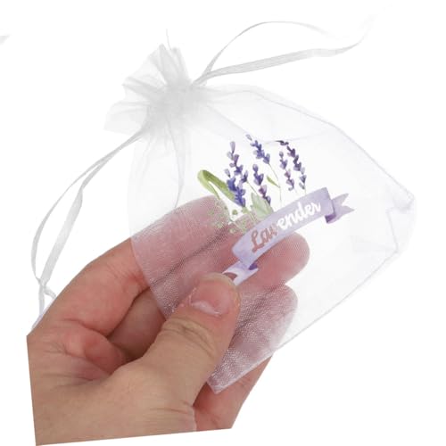 20 Bolsitas de Organza Lila para Hierbas y Flores miniatura 4