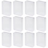 Healifty Caja Transparente para Cartas de Póquer, Plástico Duradero, Diseño Rectangular Compacto, 12 Unidades para Almacenamiento y Organización en Hogar y Oficina