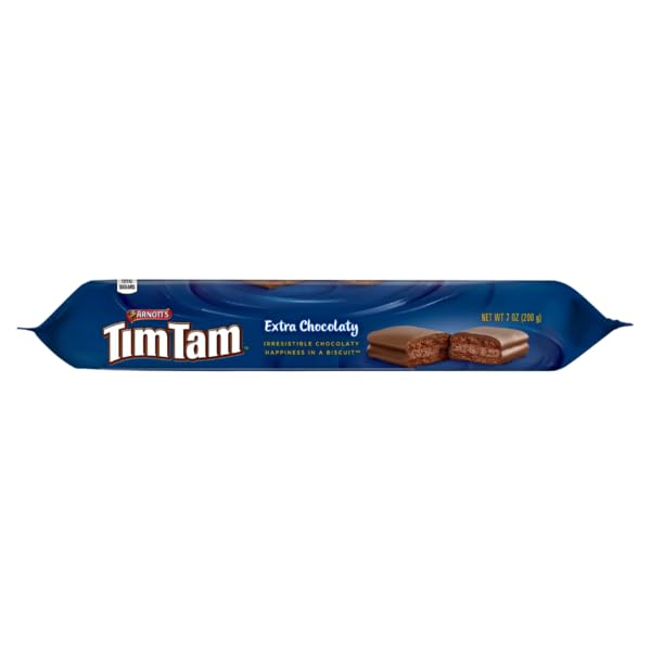 Image of Arnotts TimTam Extra Chocolaty Biscuits - The Iconic Australian Biscuit that Combines Crunchy Biscuit Layers With a Rich Chocolate 200gm (Imported)