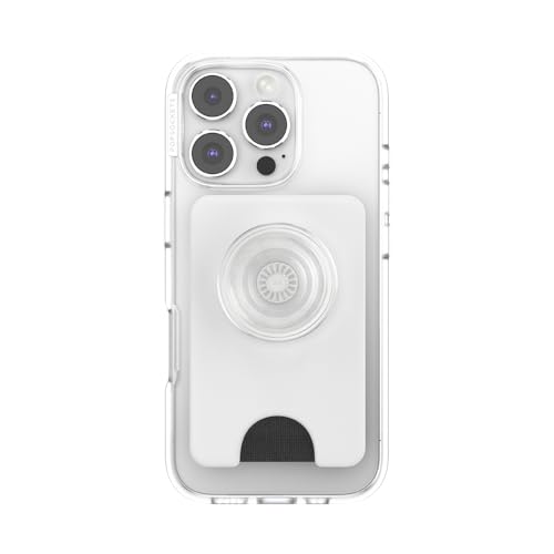 Image of PopSockets Kick-Out Wallet for MagSafe, Adjustable Kickstand, Magnetic Stand - White