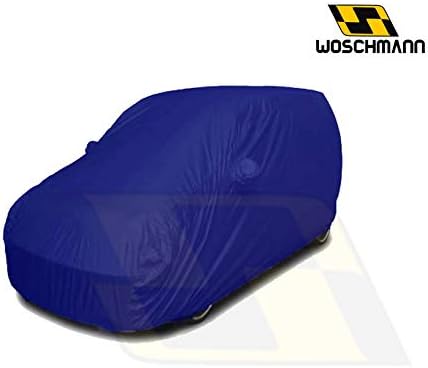 Woschmann-Blue Weatherproof Car Body Cover for Outdoor & Indoor Protect from Rain, Snow, UV Rays & Sun. (G7) with Mirror Pocket Compatible with-Mahindra Marazzo