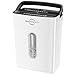 BONSEN White Paper Shredder for Home Office, 8-Sheet Cross-Cut Paper and Credit Card Small Office Shredders, High Security Level P-4 Ultra Quiet Shredder with 4 Gallons Wastebasket (S3101-W)