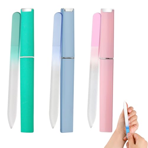 OUDQFCJ Set de Limas de Uñas de Cristal