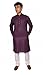 HOME ARCHIVE Men's Neck Embroidery Cotton Solid Indian Kurta Pajama Set Mandarin Collar Casual Fashion Gift for Men (US, Alpha, Small, Regular, Regular, Wine)