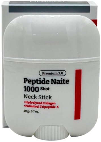 Premium Peptide Naite 1000 Shot Neck Stick 20g / 0.7 oz, Wrinkle Stick With Peptides and Collagen