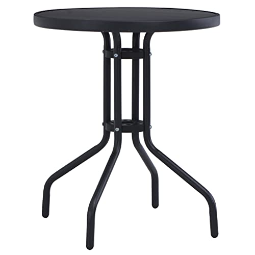 KCCKOM Patio Table Black 23.6