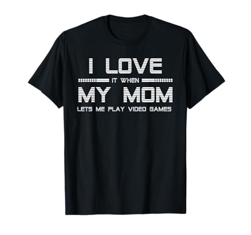 Product Image of the Teen Boy Gift T Shirt I Love My Mom Tee T-Shirt