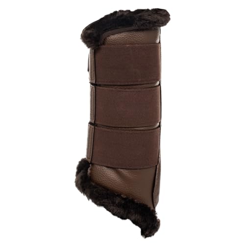Bottes de brossage arrière Acavallo en similicuir marron taille L - 4