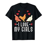 Photo Gallery amo le mie ragazze divertente azienda agricola pollo maglietta Photo Gallery amo le mie ragazze divertente azienda agricola pollo maglietta