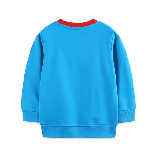 Boys Sweatshirts Casual Sweatshirts Cotton Sweatshirts Long Sleeve T-shirts Crew Neck Cartoon Tops for Boys-3512