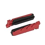 JKGVNCT Insertos de Cartucho de Freno for Llantas de Metal BMX Plegables de Carretera, con Abrazadera en C, Pastillas reemplazables con Pinza en V for Sistema de frenado de Poco Ruido(BDN471 1pair)