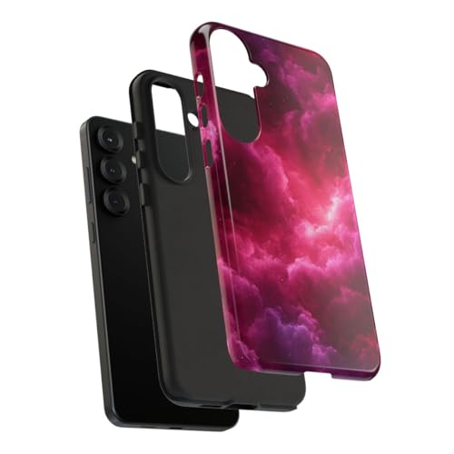 Coque rigide rose bordeaux pour Samsung S25 Plus protégeant contre les rayures