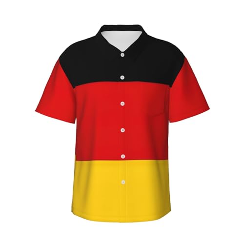 Chemise hawaïenne Allemagne pour homme, vêtement de plage idéal pour barbecue et vacances
