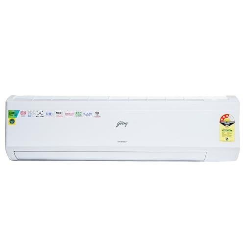 Image of Godrej 1.7 Ton 3 Star, 5-In-1 Convertible Cooling, Inverter Split AC (Copper, Turbo Cooling at 52C, 2024 Model, SIC 20ITC3-WYS, White)