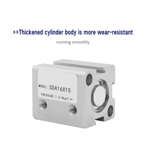 Cilindro de doble efecto SDA con diámetro de 16mm para un control neumático preciso 3