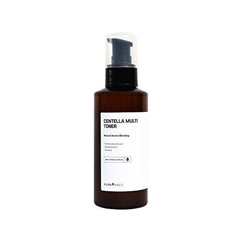Pureforet Centella Multi Toner Alcohol-Free Moisturizing Facial with Natural Aroma Therapy Treatment for Sensitive Breakout Prone Skin Amazing synergy for Acne trouble skin Cica 150ml 5.07Fl oz