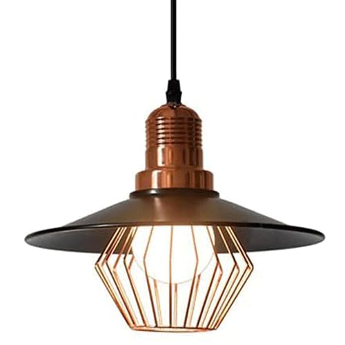 Luminaire de plafond suspendu en fer style nordique E27 lustre décoratif salon bureau