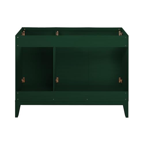 Image of Swiss Madison Cascade 48 inch Freestanding Bathroom Vanity Cabinet Without Top in Green Oak