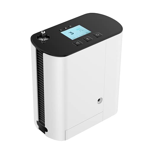 Tragbarer Sauerstoffkonzentrator und Generator 1-3 L/min Hochreines Familiengesundheit Gerät mit geräuscharmem, komplettem Zubehörgerät für den Heim- und Reisegebrauch.,STD