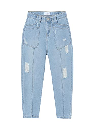 Mayoral 22-06570-076 - Hose Slouchy Jeans für Mädchen 10 Jahre (140cm) Hell