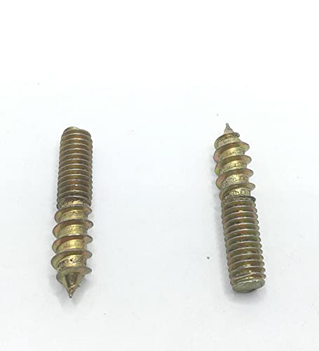 Image of Hanger Bolt M6x30 Double Headed Bolt Self-Tapping Screw for Furniture 20Pcs