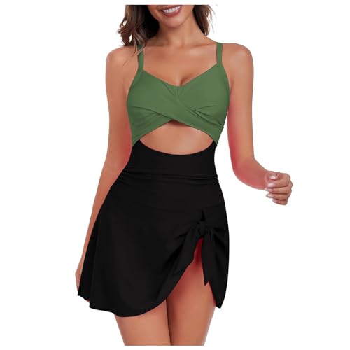 Maillot de bain une pièce effet bikini pour sculpter la silhouette à la plage