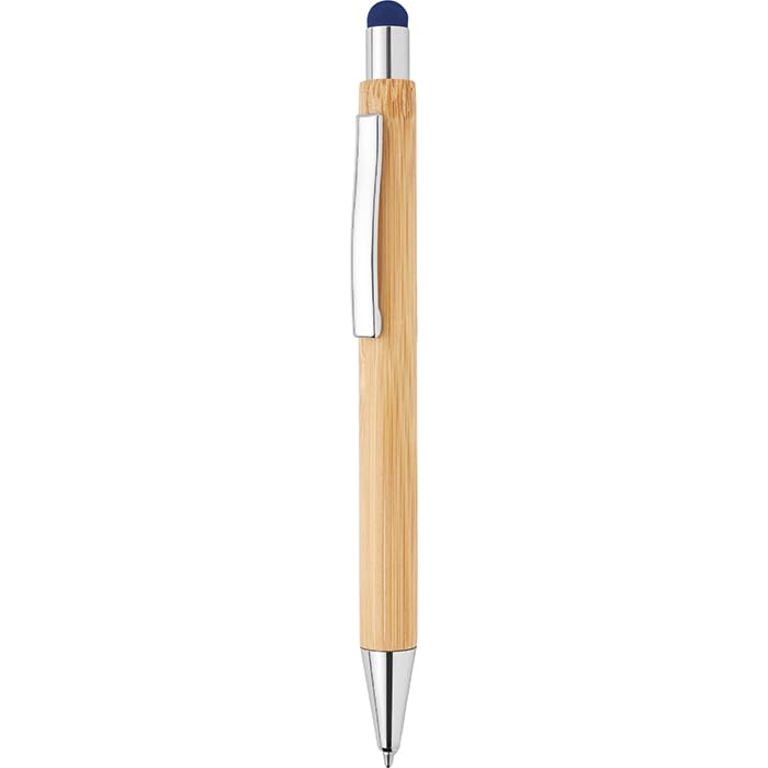 Penne Touch Bambù Incise Laser - 200 pz Blu
