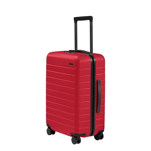 Away Carry-On Luggage, Lightweight Hardside Suitcase with Spinner Wheels, 22 Inch Airline Approved, TSA Lock, Cherry Red