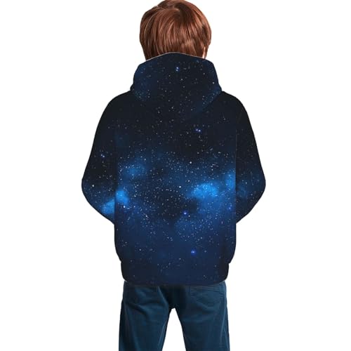 Blue Starry Boy, Girls Sports Shirt Youth Pullover Fashion Hooded Sweatshirt2
