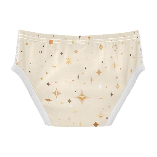 Beige Sparkling Glitter Toddler Boys Comfort Kids Underwear Breathable Children Panties2