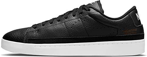 Nike Blazer Low X, Chaussure de Basketball Homme, Black White Gum Lt Brown Orange, 43 EU
