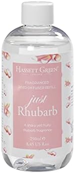 Hassett Green London - Just Rhubarb - Fragrance Oil Reed Diffuser Refill - Larger Size 250ml Bottle