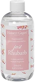 Hassett Green London - Just Rhubarb - Fragrance Oil Reed Diffuser Refill - Larger Size 250ml Bottle