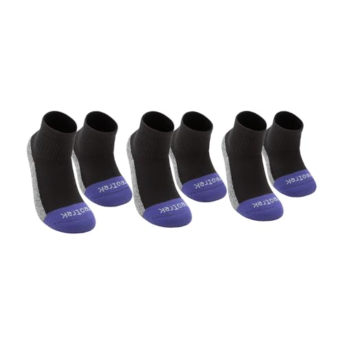 Transmet Qtr Crew Socks: Mixed Pair for Partial-Foot Amputees (1 Transmet & 1 Standard Sock Per Pair) (3pk)
