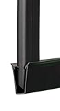Made in America - Viper Channel Bottom Locking Track for Chain Link Fence Slats (Black)