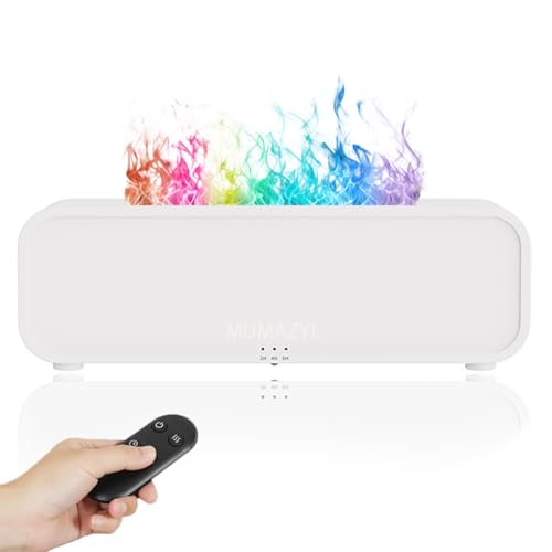 Essential Oil Diffuser, Music Sync Colorful Flame Essential Oil D...