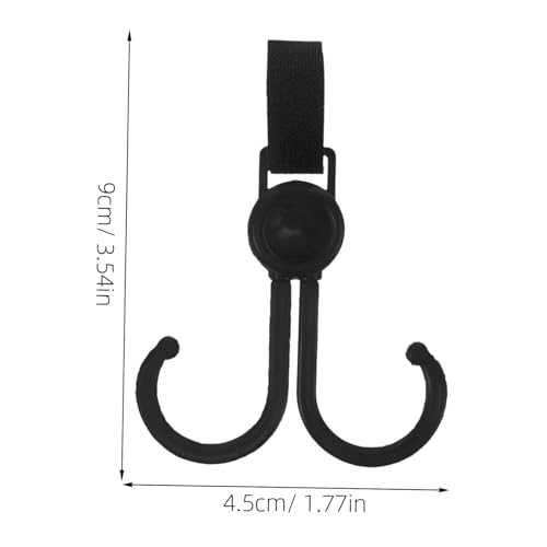 HEMOTON Stroller Hooks for Diaper Bags 10pcs Plastic Stroller Bag Hooks Shopping Trolley Accessories Universal Hangers