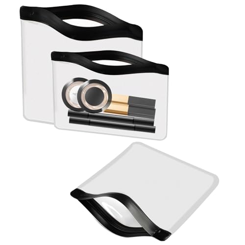 Moonlik Clear Display Bag for Toys, 3 Pack Clear Travel Organizer Toysand Games Accessories