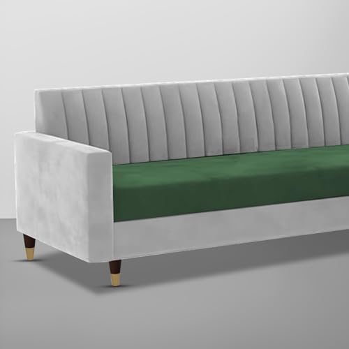 Image of Casaliving Garcia 3 Seater Sofa Set for Living Room (Green Grey Colour) Premium Fabric Sofa