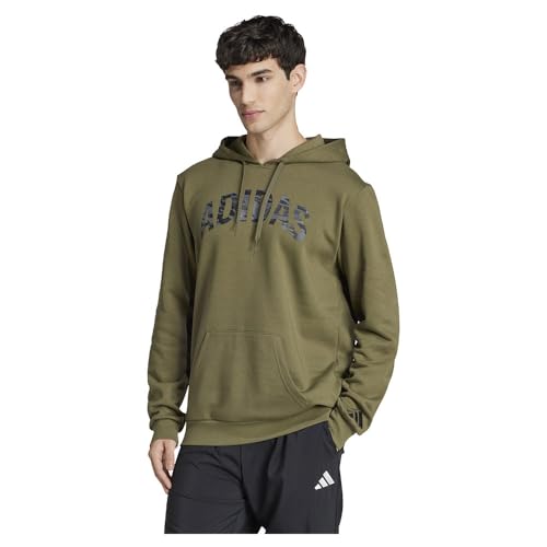 adidas Linear Camo Graphic Hoodie M sweat capuche camouflage homme sport