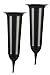 Produktbild Tymar Grabvase, 2er-Pack, Friedhofsvase mit Erdspieß, Grabschmuck, Vase für Grab, Kunststoff (Graphit, ø 13,5 cm)