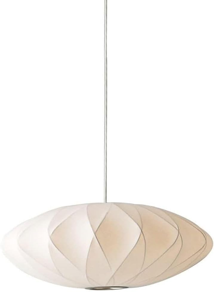 Lampe suspendue de plafond en tissu de soie de haute qualité avec finitions Art Déco
