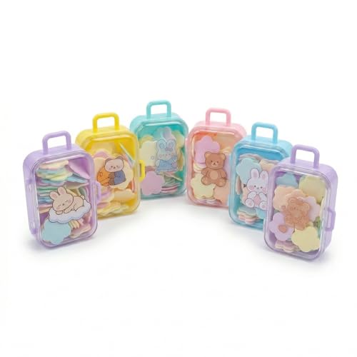 Image of Smizzy Portable Cute Leaves Paper Soap Sheets with Carry Case Pack of 6 | Travel Scented Disposable Stylish Hand Wash for Kids Adults School Picnic & Outdoor Indoor Use