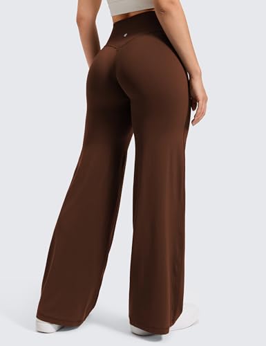 Image of CRZ YOGA Softretch Wide Leg Pants 28 inch /30 inch /32 inch | No Front Seam, Ultimate Comfort, Next to Skin, Yoga, Casual, High Waisted, for Women