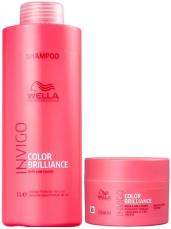 Wella Professionals Invigo Color Brilliance Shampoo 1l+Máscara 15...