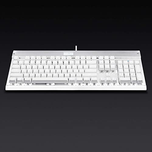 Eagletec Kg010 Mechanical Keyboard Wired Ergonomic Brown Switches Equivalent For Office Pc Home Or Business (White Keyboard White Backlit) #TOP3