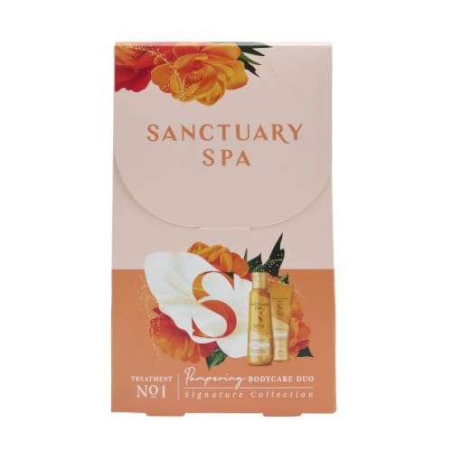 Sanctuary Spa Signature Bodycare Duo Gift Set for Women, Body Wash 150ml & Exfoliating Body Scrub 100ml, Jasmine, Grapefruit & Vanilla Fragrance, Vegan Bath & Body Collection — photo 2