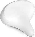 Bikeroo Comfortable Cruiser Bike Seat - Extra Wide Bicycle Saddle with Suspension - Great Replacement Soft Bike Saddle for Women and Men - Stylish Beach Cruiser Bicycle Seat