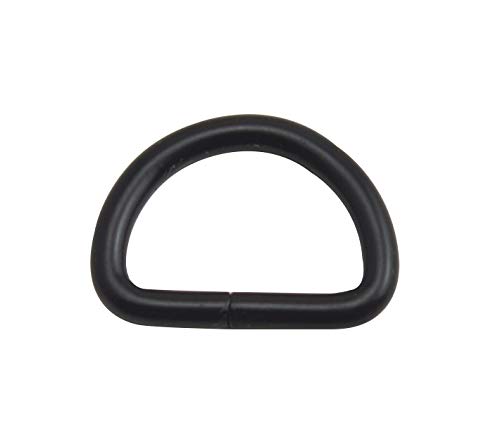 Hebillas en forma de D para correas de cincha negras Wuuycoky accesorios costura 2