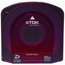TDK Professional Disk Dl 2.4X 50GB Rewriteable Jewel Case